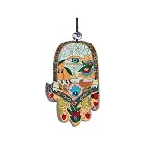Large Hand Painted Wood Hamsa By Yair Emanuel Vthal6