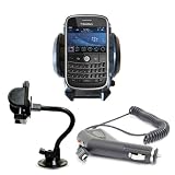 Review AccessoryWorld  / Brand New Shop4accessories Car Kit: Windscreen Suction Mount Holder and In Car Charger for the BlackBerry 9000 BOLD