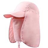 Generic メンズ　レディース UVカット帽子 ハット 紫外線対策に 取り外し可能日よけ付き　ダークネイビーブルー