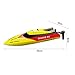 Babrit Elite 2.4GHz Remote Control Electric Boat High Speed RC Boat Duarable Battery Play on Water - Yellow (Only Works In Water)