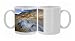 Dramatic volcanic landscape with boiling mudpools in geothermal area on Photo Mugs