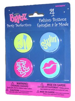 Bratz Party Perfection Fashion Buttons