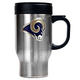 St. Louis Rams NFL 16oz Stainless Steel Travel Mug - Primary Logo