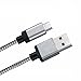 Micro USB Cable,[6ft*3Packs]by Ailun,High Speed 2.0 A Male to Micro B Sync & Charging Cable for Smartphone&Tablets [Silver]