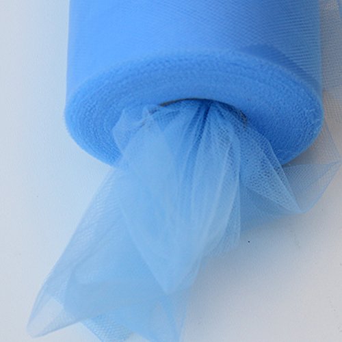 Periwinkle Tulle Roll - Light Blue Tulle Spool - 6 Inch X 100 Yard - Tulle for Decoration and Tutu Dresses