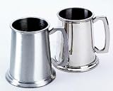 PEWTER SATIN TANKARD - SATIN TANKARD, PEWTER FINISH.