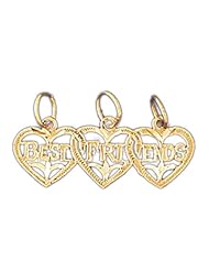 CleverEves 14K Gold Best Friend Pendant 10 - Gram(s)