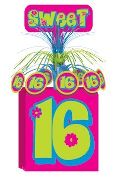 Beistle - 50344 - Sweet 16 Centerpiece- Pack of 12