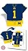 Set of 96 Michigan Wolverines Football JerseyNaps® Party Napkins NCAA College Athletics