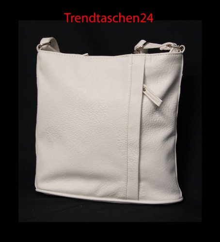 Elegante Handtasche Umh&auml;ngetasche Schultertasche Style by Enrico Benetti Wei&szlig; 44384*Aktuelle Kollektion 2010
