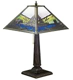 21.5H Bear On Lake Filigree Table Lamp Lighting Table Lamps