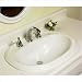 Advantage Williston Self Rimming Oval Bathroom Sink Finish: White, Faucet Mount: 4