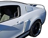 2010 2011 2012 10 11 12 Ford Mustang Painted Quarter Window Scoops Super Snake Style Black Paint Code UA