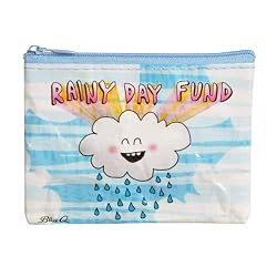 Blue Q Rainy Day Fund Recycled Coin Purse