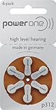 Power One p312 Hearing Aid Battery (10 Packs of 6 Each)