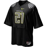 Oregon Ducks #21 Black Youth Nike Replica Football Jersey