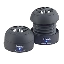 IHOME Rechargeable Mini Speakers for iPods (Black)