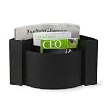 Zeitungsst�nder Wave - Schwarz - Authentics , Farbe:Schwarz