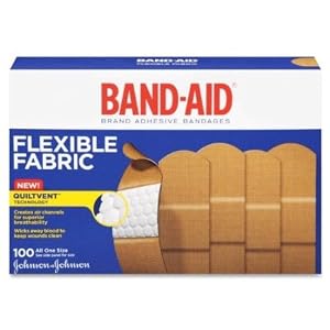 Band-Aid Johnson & Johnson Band-Aid, Flexible Fabric, 100-Count Boxes (Pack of 2)