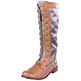 CK Jeans Womens Zoe Mid-Calf Boot