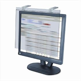 Privacy Filter Screen Protector for 20 LCD Screens, Silver by Kantek