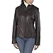 Cruzer Women's Slim Leather Scuba Jacket - Black M