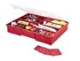 Stack-On SBR-18 17 Compartment Parts Storage Organizer Box with Removable Dividers, Red