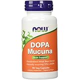 NOW Foods Dopa Mucuna 15% L-Dopa, 90 Vcaps