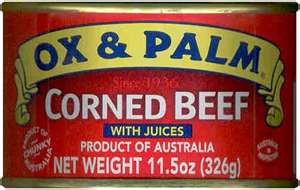 4 Packs Ox & Palm Corned Beef with Juices 11.5oz Ea