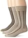 Gold Toe Men's Classic 3-Pack Dress, Khaki Boardwalk Stripe/Oatmeal Flat/Barley Rib, Sock Size: 10-13/Shoe Size:9-11