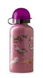 Crocodile Creek Stainless Steel Pink Horses Water Bottle