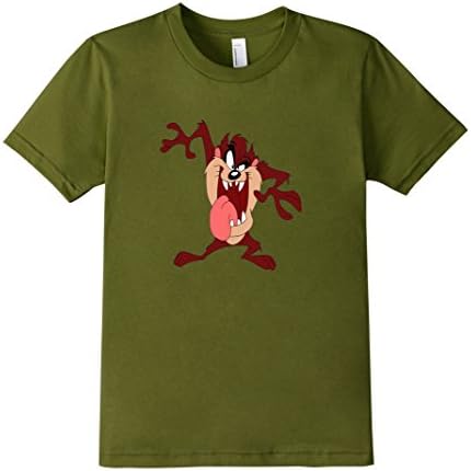 Kids Tasmanian Devil Taz Tee Shirt Slim Fit 8 Olive