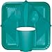 Creative Converting Touch of Color 2-Ply 50 Count Paper Lunch Napkins, Tropical Teal