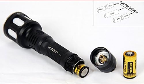 ITUO- Iwaysun 900 Lumens Dural Switch Flashlight with Red and Blue Light