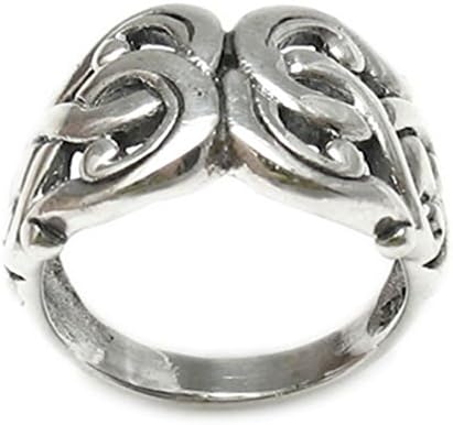 Janestore Fashion Silver Multi-Twist Knot Ring
