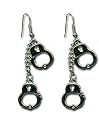 Double Handcuff Dangle Earrings