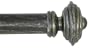 Window Curtain Rod / Drapery Rod 52 Inch To 144 Inch Stacked Round