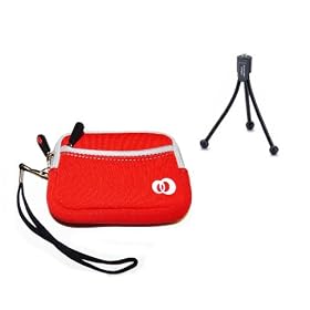 High Quality (Red) Neoprene Glove Case and flexible Mini Tripod Combo for Flip Mino/ MinoHD / Ultra / UltraHD Camcorder High Quality (Red) Neoprene Glove Case and flexible Mini Tripod Combo for Flip Mino/ MinoHD / Ultra / UltraHD Camcorder