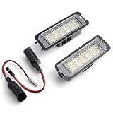 Perform High Visibility Intensity 18 SMD LED 6000K Diamond White License Plate Lamp Light for 2006 2007 2008 2009 2010 VW New Beetle