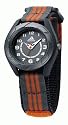 Adidas - ADK1838 - Montre Enfant - Kid - Quartz Analogique - Montre en Acier - Bracelet en Tissu Gris et Orange - Fermeture Scratch