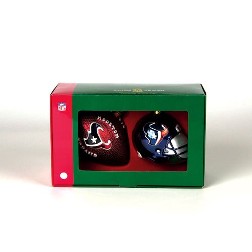 Houston Texans Double Ornament Set