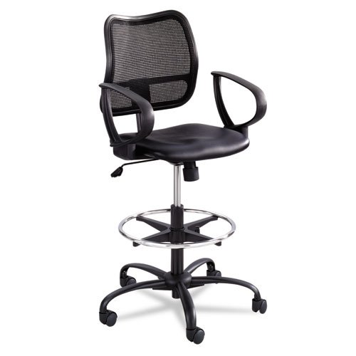 Safco® - Vue Series Mesh Extended Height Chair, Vinyl Seat, Black - Sold As 1 Each - Perfect for a photo studio or drawing conclusions at your drafting table in comfort. Safco® - Vue Series Mesh Extended Height Chair, Vinyl Seat, Black - Sold As 1 Each - Perfect for a photo studio or drawing conclusions at your drafting table in comfort.