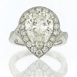 5.36ct Pear Shape Diamond Engagement Anniversary Ring