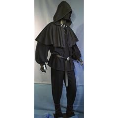 GUGEL MITTELALTER BAUER LANDKNECHT LARP GOTHIC-5002 dunkelgrau