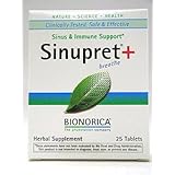 Sinupret Plus for Adults -- 25 Tablets