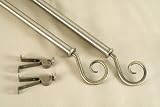 Review Drapery Hardware  / NEW Decorative Rod Set#20, 28-48 inch, antique brass