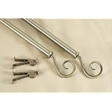 A&F Rod D�cor - NEW Decorative Rod Set#20, 48-84 inch, antique brass by 