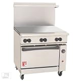 Wolf C36-S-36G-N 36 Gas Griddle Top Restaurant Range - Challenger XL Series
