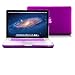 Macbook Pro 13 Case, GMYLE 2 in 1 - Deep Purple Frosted Matte Rubber Coated Rubberized Hard Case for Apple 13.3