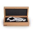 Final Touch WO36 Boxed The Flex Wine and Champagne Opener, Silver